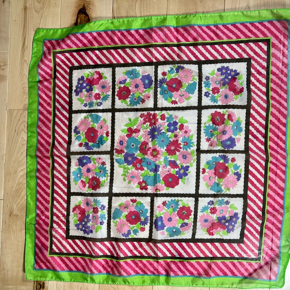 Vintage Floral, Italian‎ Scarf
